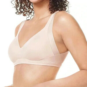 NWT Warner's Wire-Free No Side Effects Extra Side Coverage Back Smoothing Bra L
